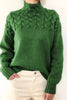 Mock neck knit sweater