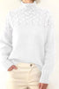 Mock neck knit sweater