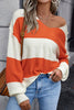 Women Color Block Drop Shoulder Sleeve Sweater