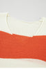 Women Color Block Drop Shoulder Sleeve Sweater