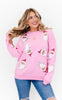 Santa Sequin Patch Sweatshirt