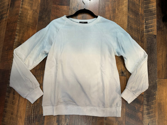 Light Blue Tye Dye Long Sleeve Pullover