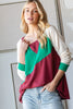 HOPELY Full Size Color Block Long Sleeve T-Shirt