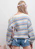 Denim Multicolor Knit Pullover Sweater