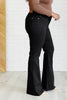 Judy Blue High Rise Control Top Flare Jeans in Black