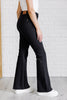 Judy Blue High Rise Control Top Flare Jeans in Black