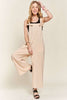 ADORA Knotted Wide Strap Wide Leg Overalls