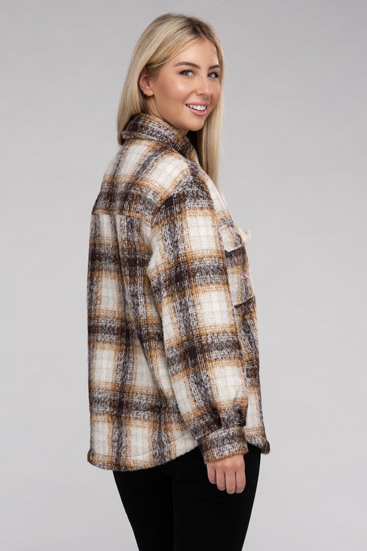 Cozy Plaid Flannel Shacket - Grace Ann Faith Boutique - Official Online Boutique 