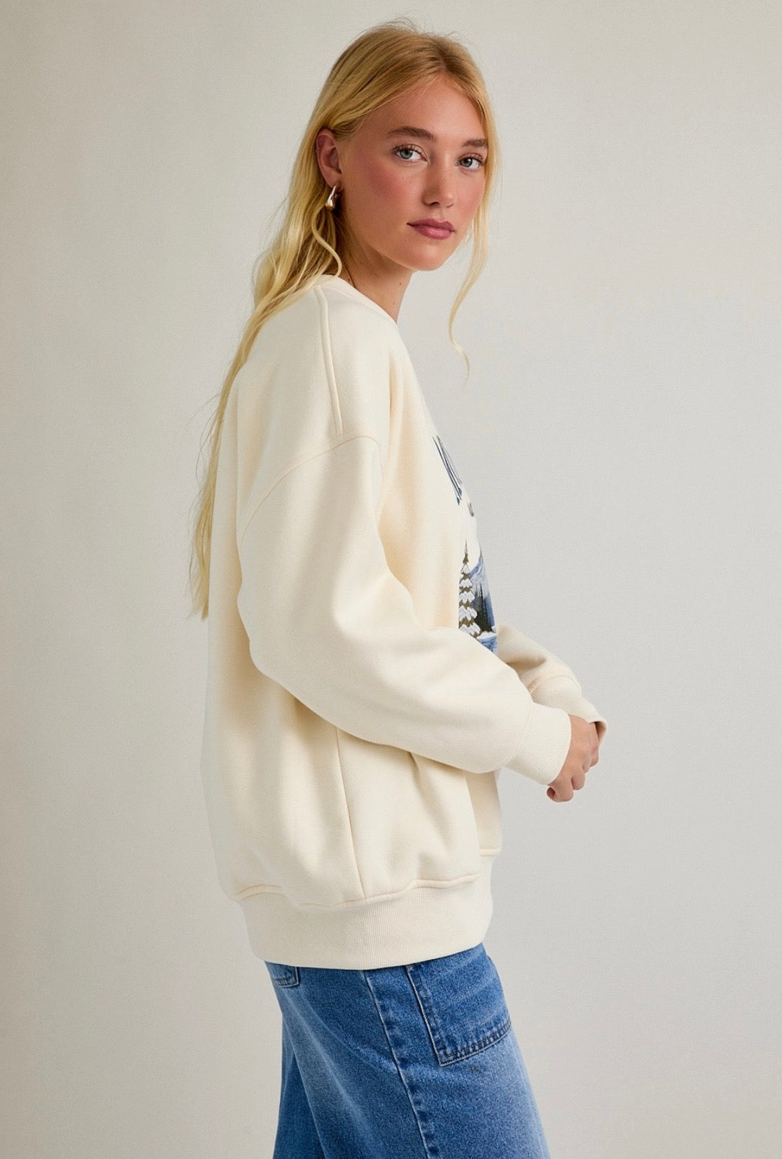 “Mt Rainier National Park” Long Sleeve Crew Neck Sweatshirt