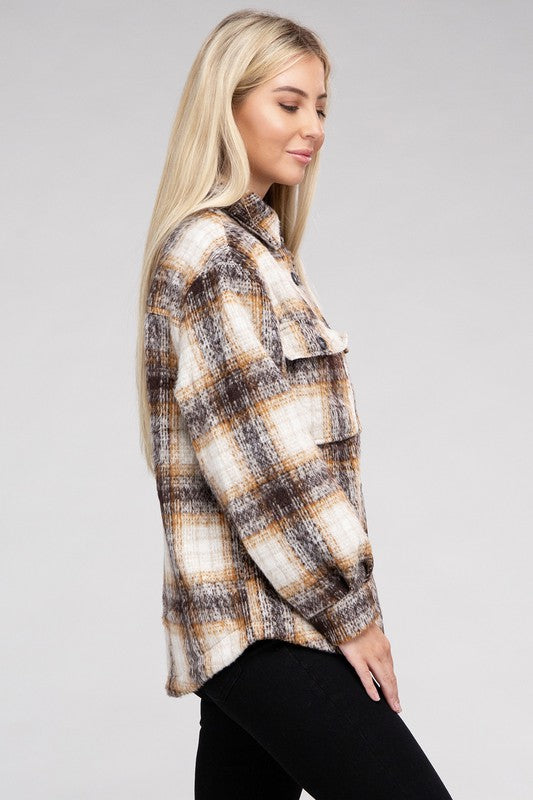 Cozy Plaid Flannel Shacket - Grace Ann Faith Boutique - Official Online Boutique 