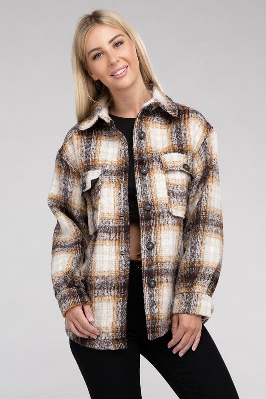 Cozy Plaid Flannel Shacket - Grace Ann Faith Boutique - Official Online Boutique 