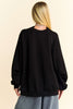 Davi & Dani Round Neck Raglan Sleeve Sweatshirt