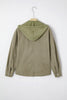 Laurel Green 2 in 1 Thermal Knit Textured Hooded Jacket