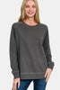 Zenana Full Size Pigment Dyed French Terry Sweatshirt