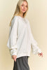 Davi & Dani Round Neck Raglan Sleeve Sweatshirt