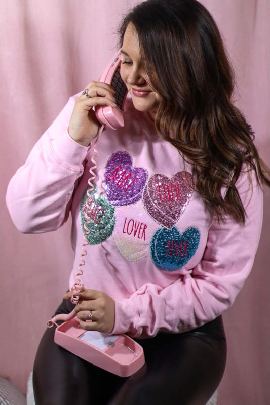 Conversation Sweetheart sweatshirt