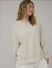 Oatmeal Washed Crewneck Long Sleeve Top