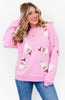 Santa Sequin Patch Sweatshirt