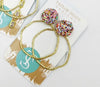 Glitter Top Hoops-Rainbow - Grace Ann Faith Boutique - Official Online Boutique 