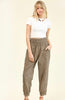 Solid Smocked Waistband Jogger Pants - Grace Ann Faith Boutique - Official Online Boutique 