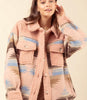 Aztec Graphic Oversize Sherpa Jacket Shacket - Grace Ann Faith Boutique - Official Online Boutique 