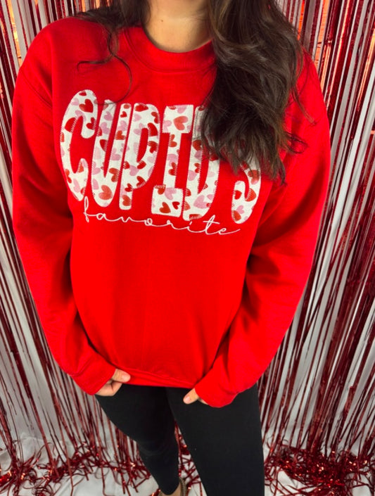 Cupids Favorite Embroidered Sweatshirt