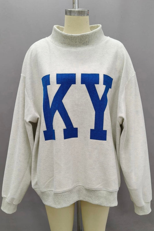 Kentucky “Kentucky & KY” Mock Neck Sweatshirt