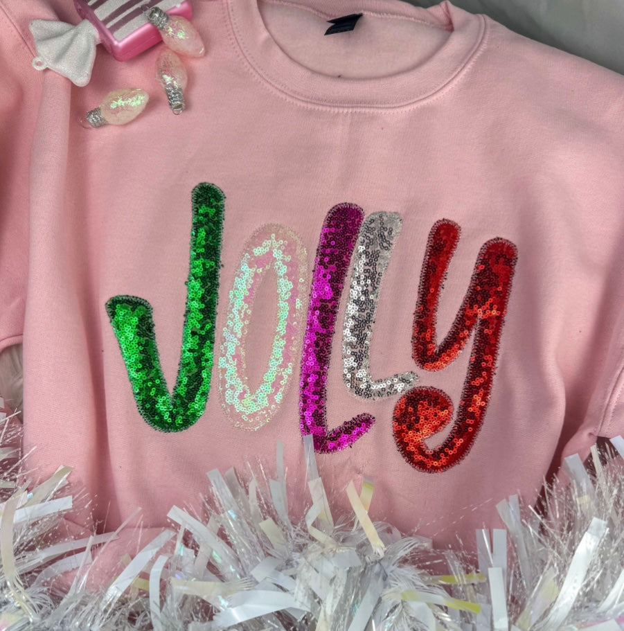 Pink Jolly Modge Podge Sweatshirt