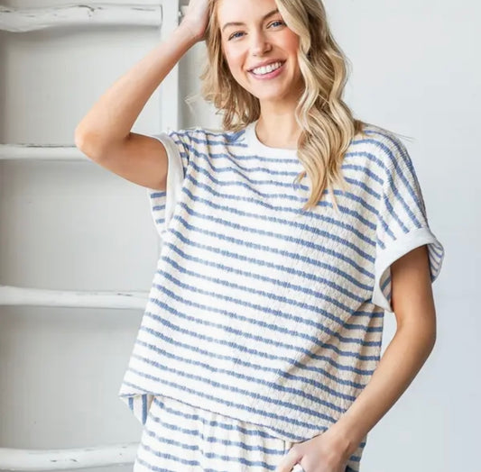 HEIMISH Jacquard Striped Shorts