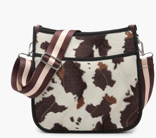 JEN&CO. Jolee Cow Neoprene Crossbody w/Guitar Strap - Grace Ann Faith Boutique - Official Online Boutique 