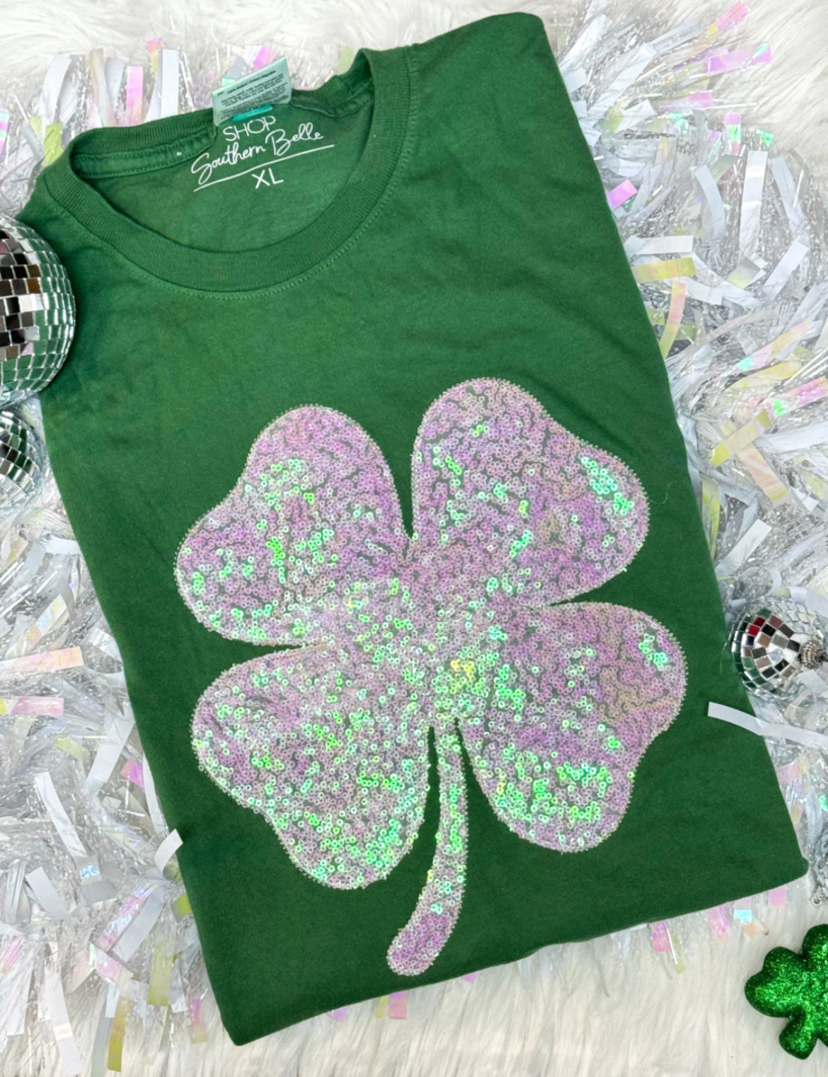 Green Clover Short Sleeve Graphic Tee