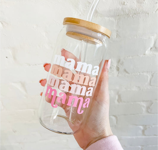 Mama Iced Coffee Glass - Grace Ann Faith Boutique - Official Online Boutique 