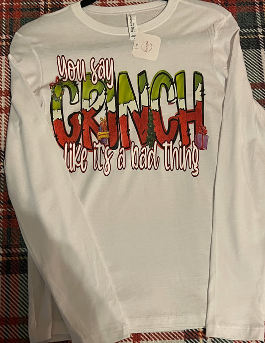 Grinch Long Sleeve Tee - Grace Ann Faith Boutique - Official Online Boutique 