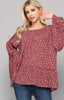 Floral Print Rayon Gauze and Bell Sleeve Top - Grace Ann Faith Boutique - Official Online Boutique 