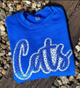 Cats Embroidered Sweatshirt