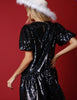 Peach Love Colorful Holiday Ornaments Sequin Dress