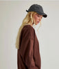 Le Lis Collection “Yosemite" Embo Long Sleeve Crew Neck Oversized Sweatshirt