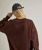 Le Lis Collection “Yosemite" Embo Long Sleeve Crew Neck Oversized Sweatshirt