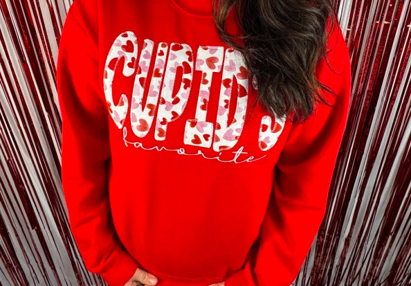 Cupids Favorite Embroidered Sweatshirt