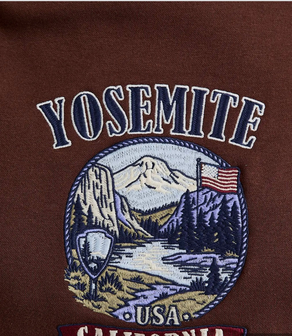 Le Lis Collection “Yosemite" Embo Long Sleeve Crew Neck Oversized Sweatshirt