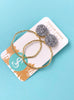 Glitter Top Hoops-Silver - Grace Ann Faith Boutique - Official Online Boutique 