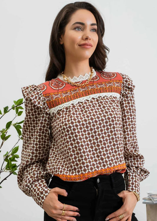 GEOMETRIC BLOUSE