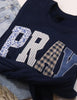 Navy Pray Sweatshirt