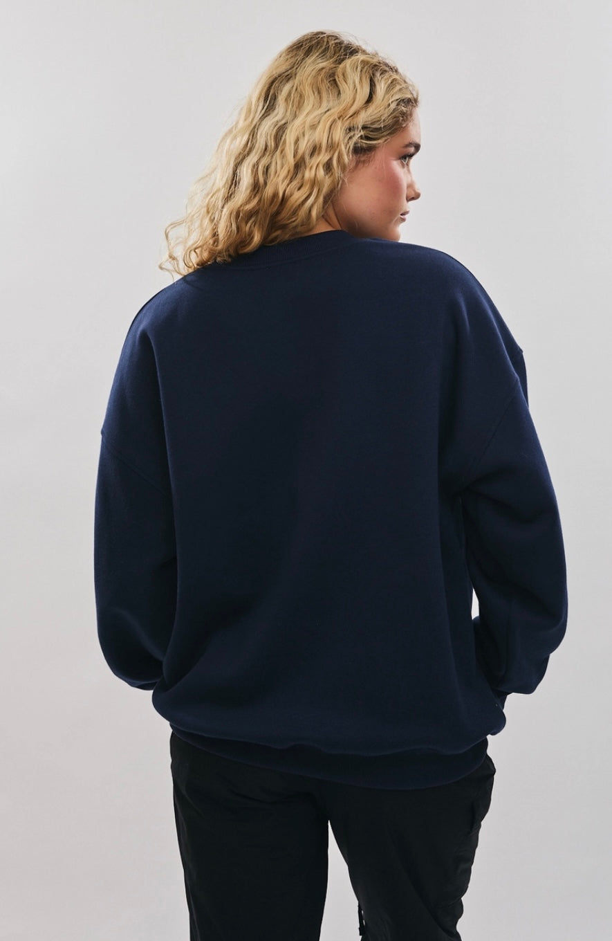 LE LIS Collection Long Sleeve Crew Neck Snow Ski Mountain Graphic Sweatshirt