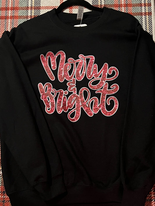 Merry & Bright Sweatshirt - Grace Ann Faith Boutique - Official Online Boutique 