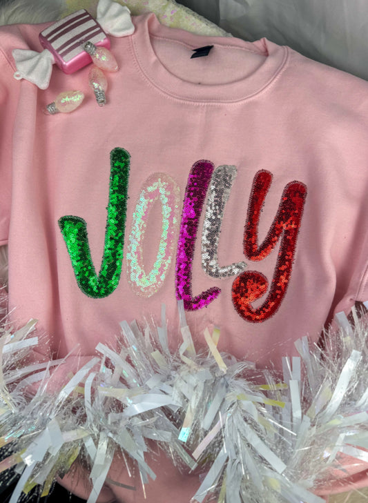 Pink Jolly Modge Podge Sweatshirt