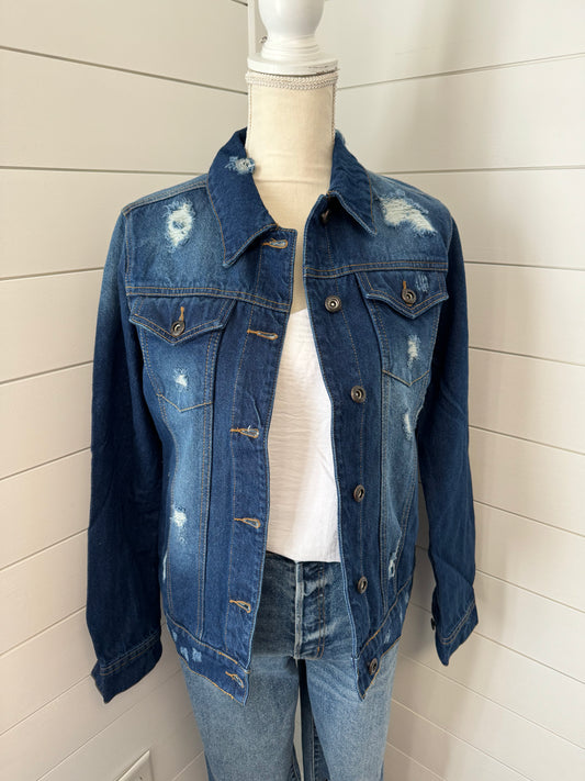 Distressed Denim Jacket