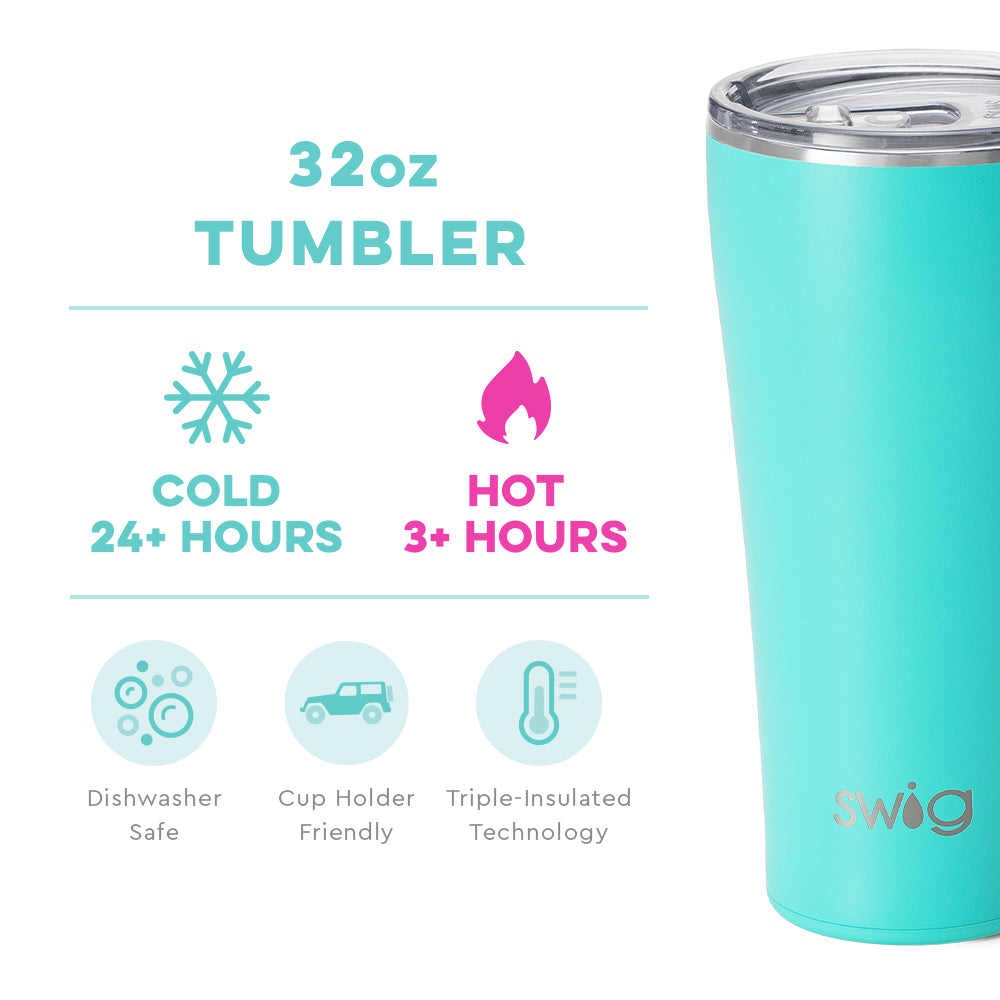 Swig Aqua Tumbler (32oz) - Grace Ann Faith Boutique - Official Online Boutique 