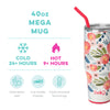 Swig Poppy Fields Mega Mug (40oz) - Grace Ann Faith Boutique - Official Online Boutique 