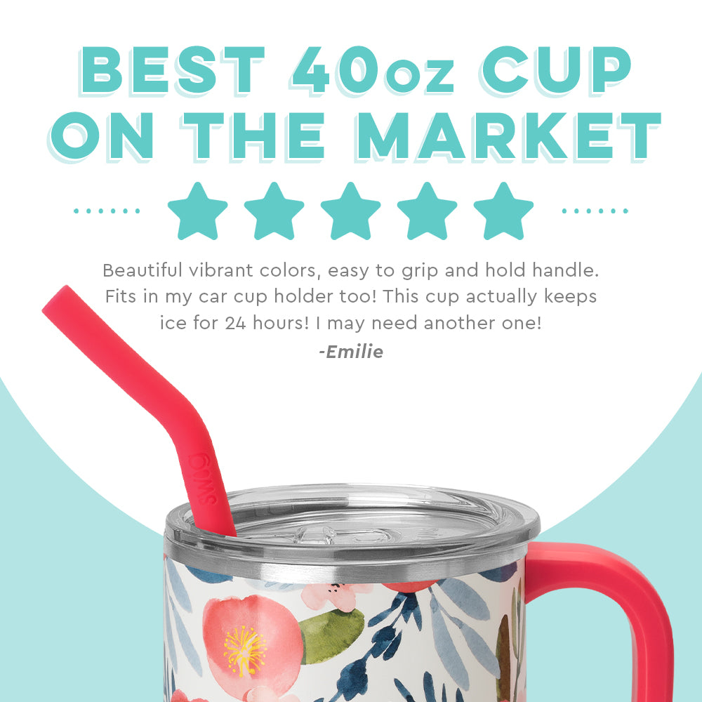 Swig Poppy Fields Mega Mug (40oz) - Grace Ann Faith Boutique - Official Online Boutique 